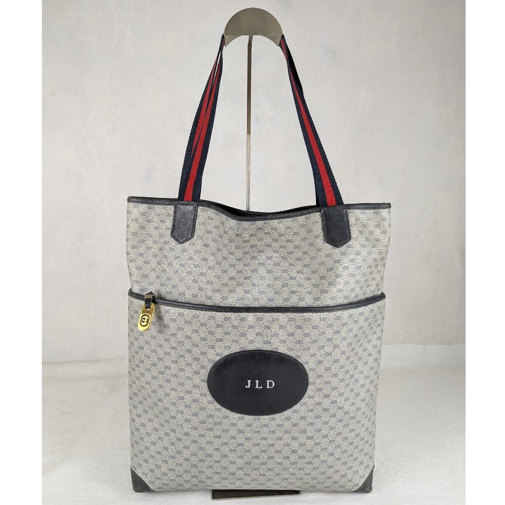 Authentic GUCCI GG Pattern Monogram Tote/Shoulder Bag Made in Italy